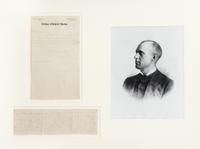FIELD, EUGENE. Two autographed letters signed and an inscribed print.