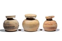 Three Corinthian Black-Figured Aryballoi