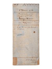 [SLAVERY & ABOLITION]. Manuscript "Process Verbal of Sale" of the late George Rixner, incl. list of 45 enslaved African Americans. St. Charles Parish, LA,1 March 1856.