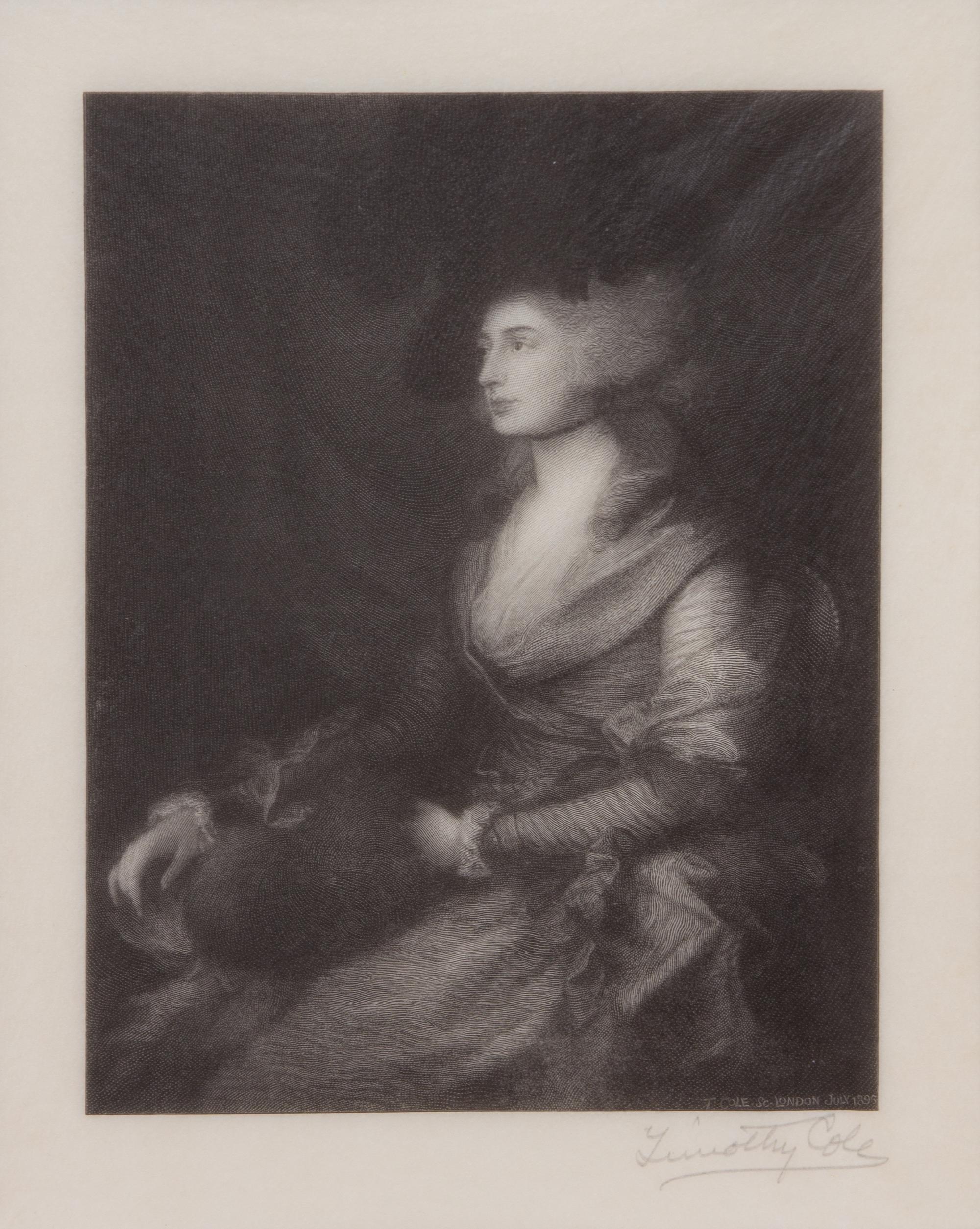 Timothy Cole, (English/American, 1852-1931), Mrs. Siddons, 1896