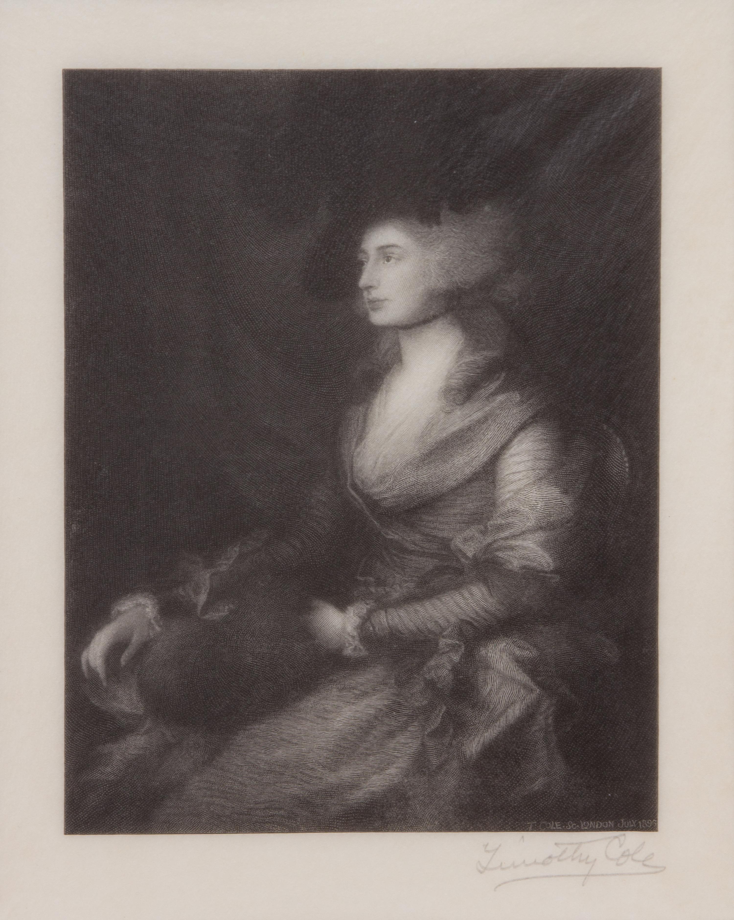 Timothy Cole, (English/American, 1852-1931), Mrs. Siddons, 1896