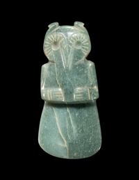 A Costa Rican Jade Owl Celt Pendant