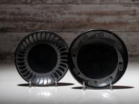 Blackware Pottery Plate, PLUS