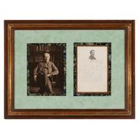 [LINCOLN, Abraham (1809-1865)]. EDISON, Thomas Alva (1847-1931). Autograph note signed ("Thomas A. Edison"), Menlo Park, New York, 17 June 1880.