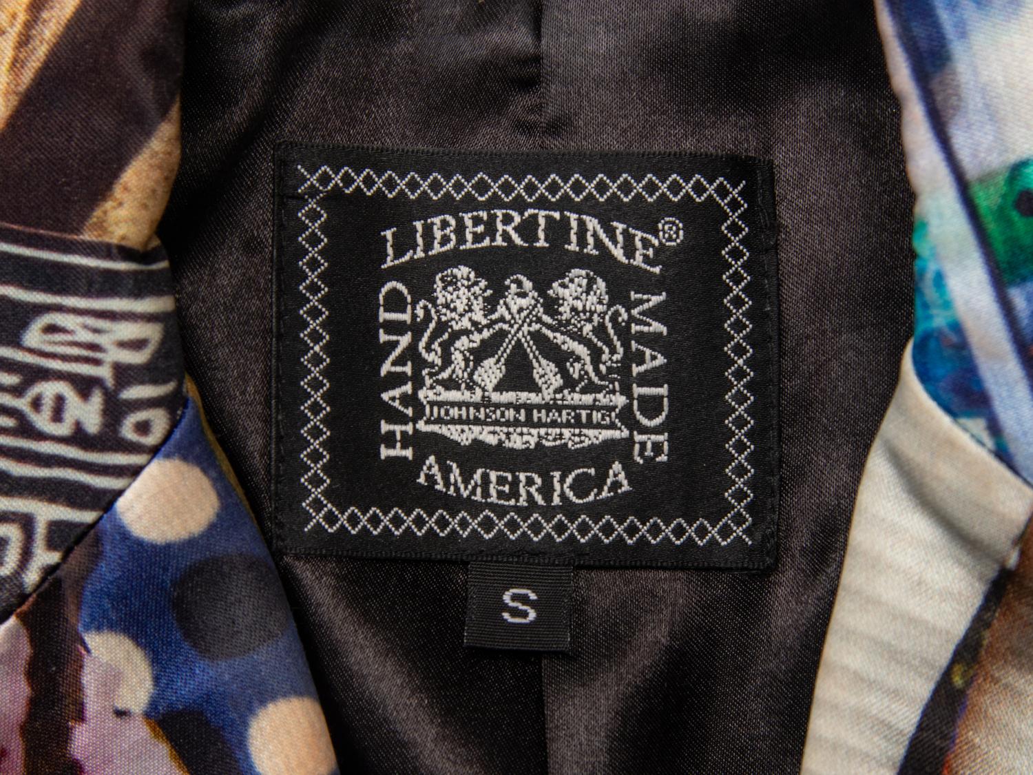 LIBERTINE, EMBELLISHED ALL-OVER PRINT TAILORED JACKET