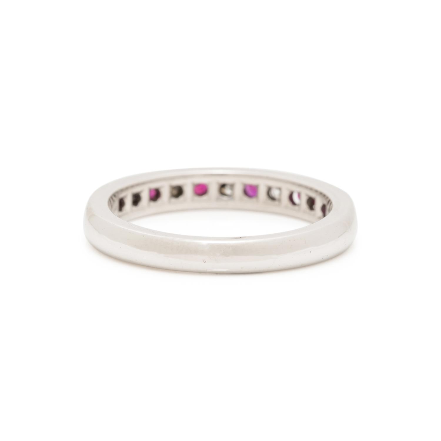 TIFFANY & CO., DIAMOND AND RUBY BAND