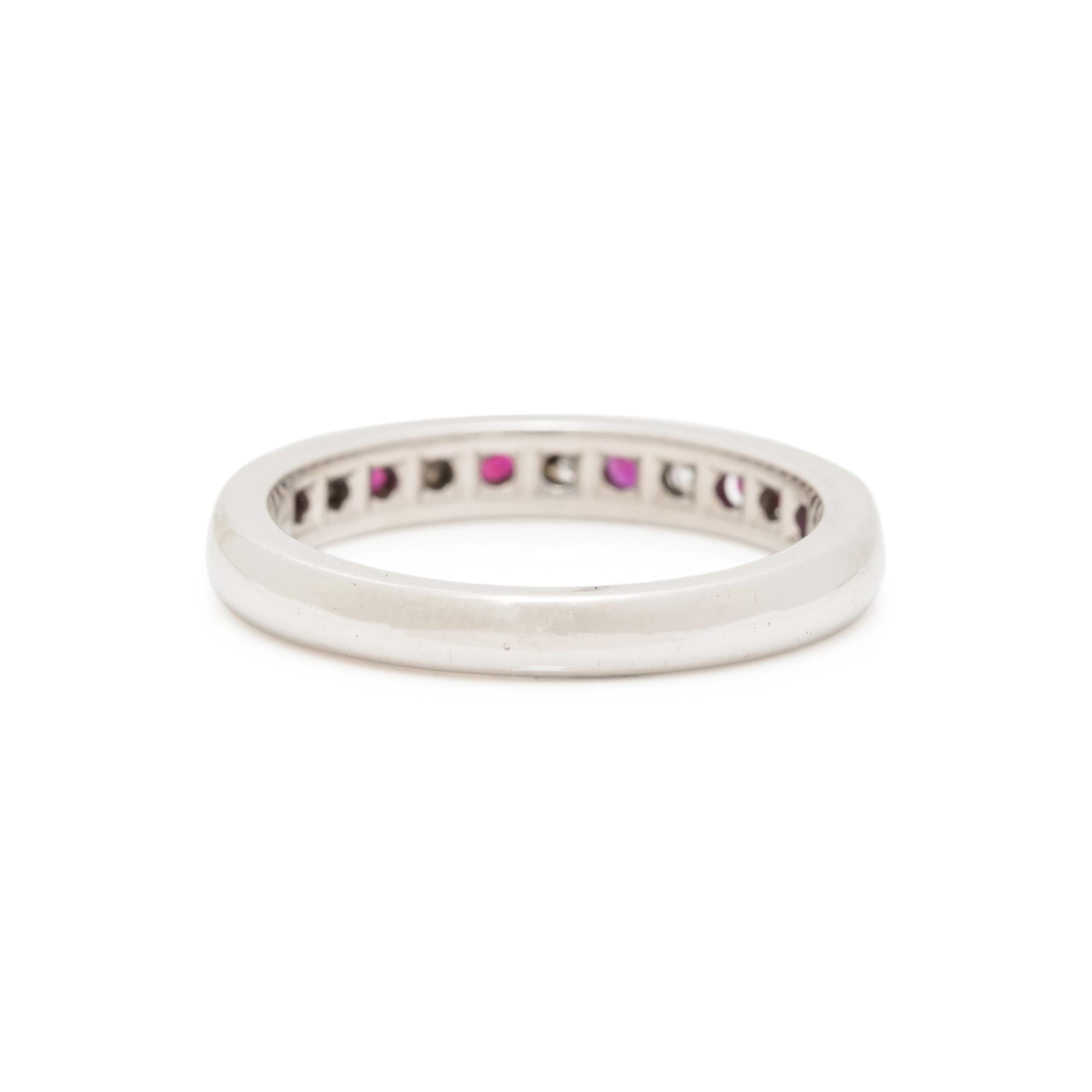TIFFANY & CO., DIAMOND AND RUBY BAND