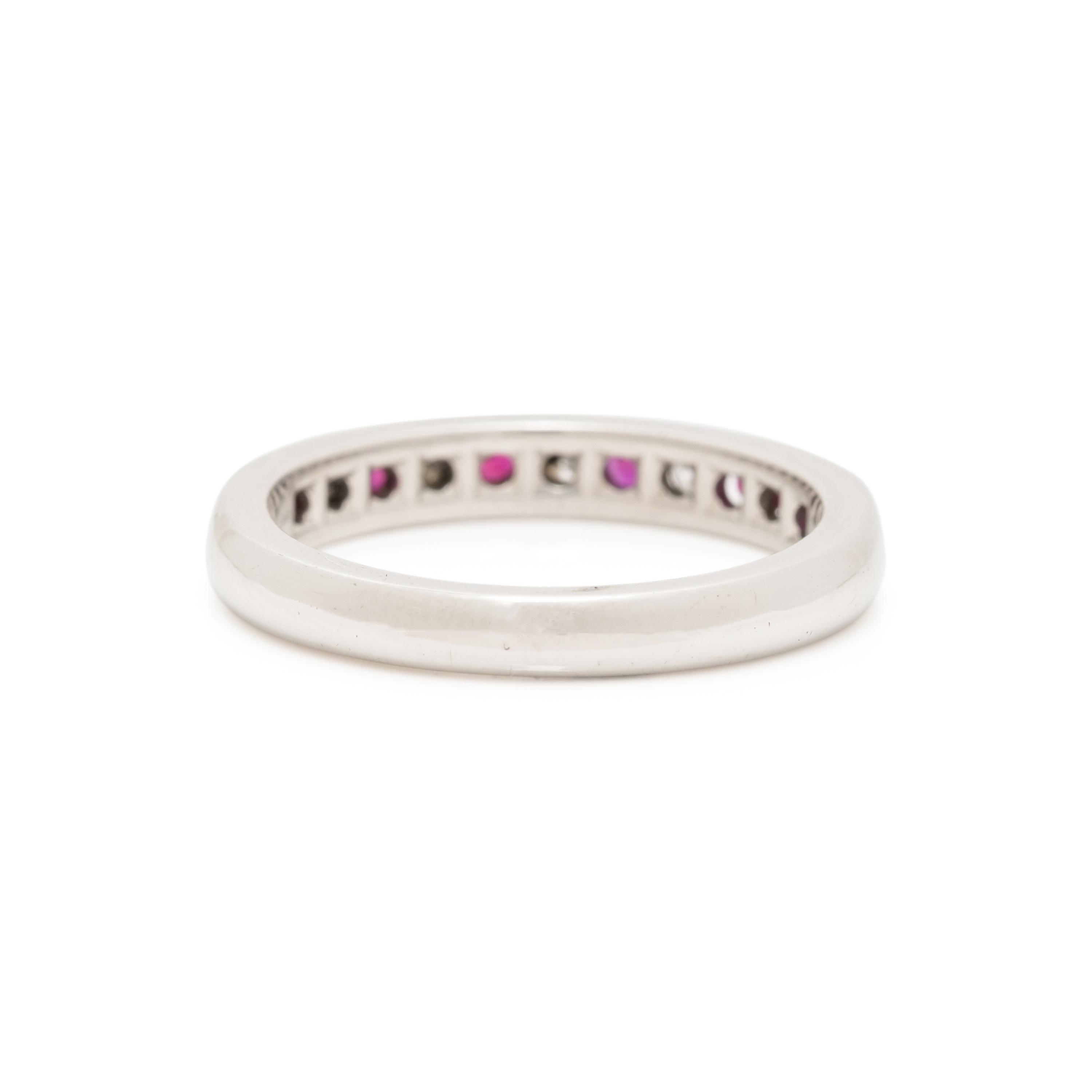 TIFFANY & CO., DIAMOND AND RUBY BAND