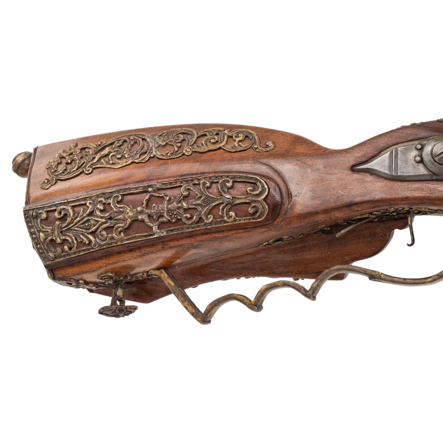 Contemporary Flintlock Jaeger Rifle in the Style of Jonas Schertiger The Younger