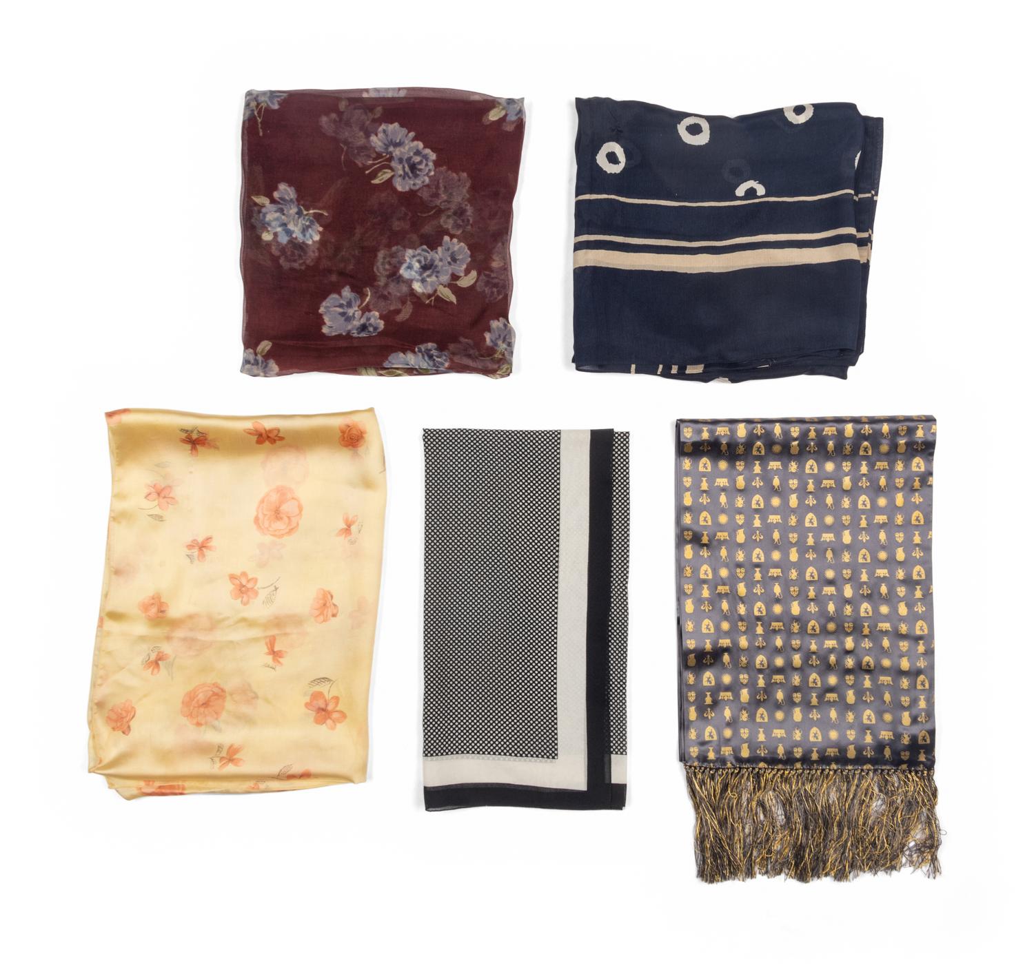 Fourteen Geoffrey Beene Scarves