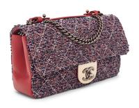 CHANEL, TWEED FLAP BAG