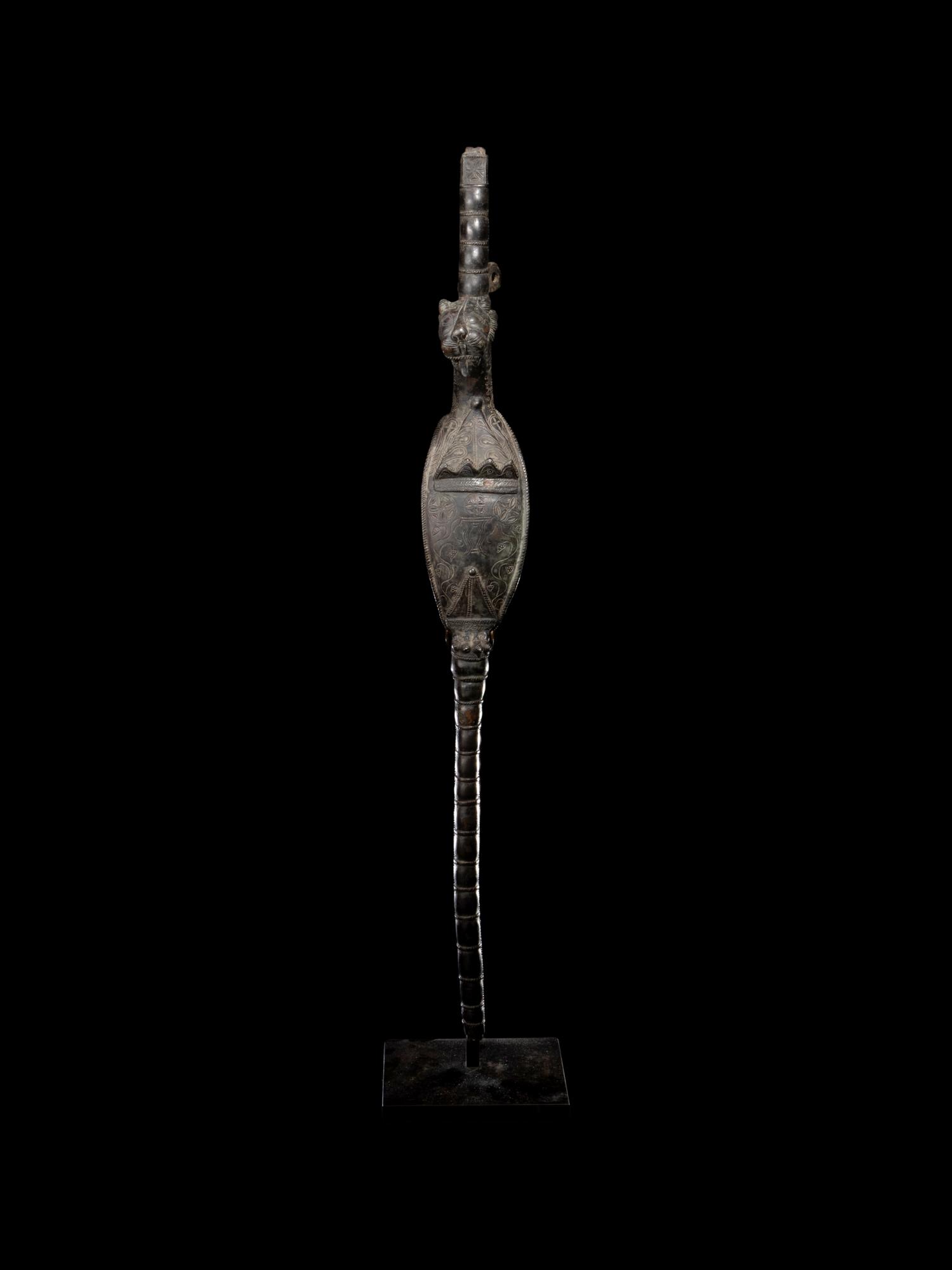 A Roman Bronze Tripod Leg