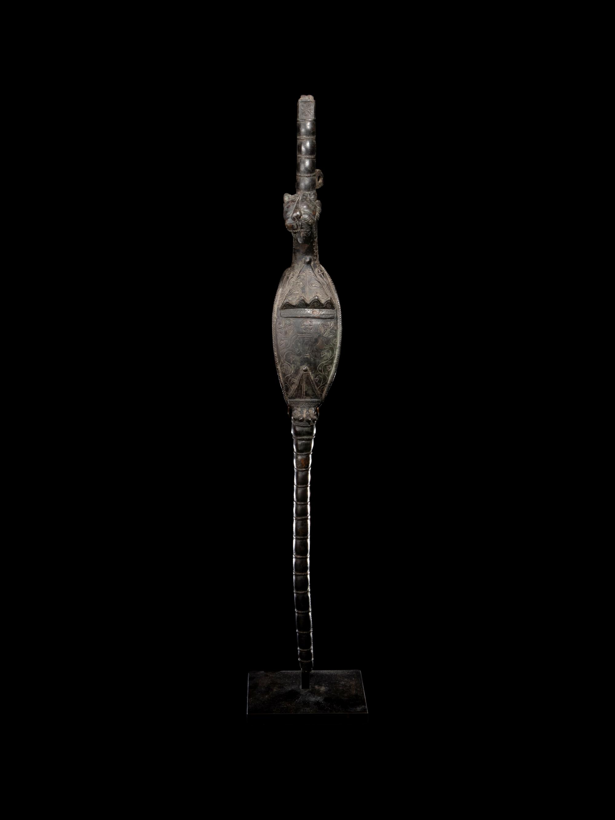 A Roman Bronze Tripod Leg