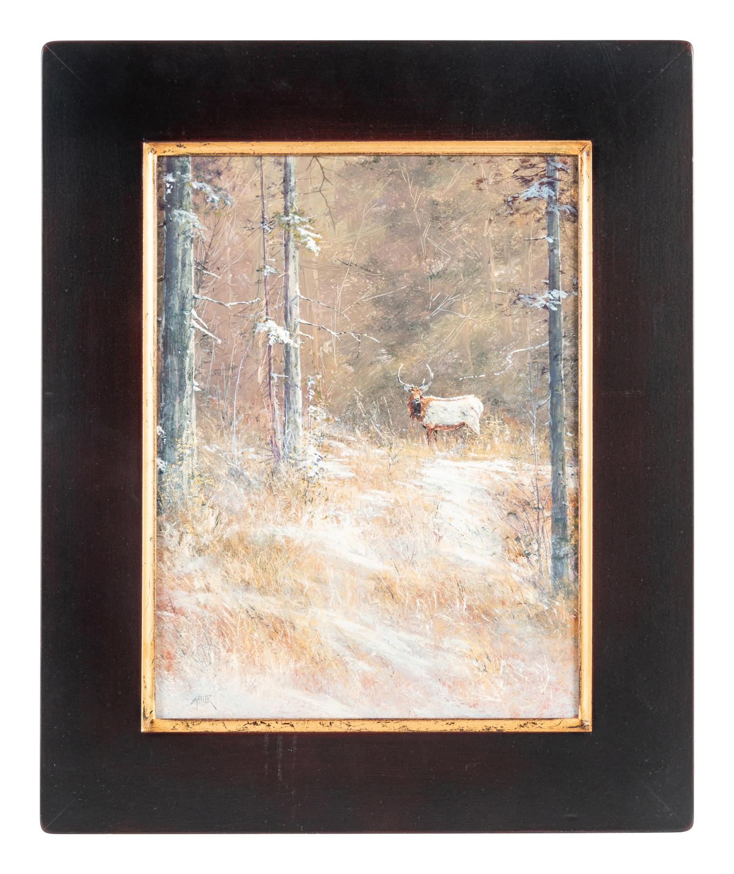 Two Works: Encampment and Snowy Elk
