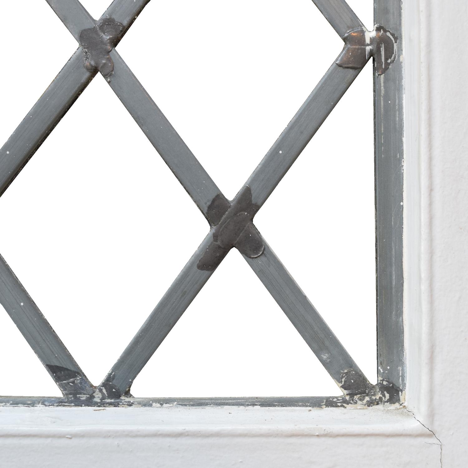A Leaded and Stained Glass Door from a Chicago, IL. Bungalow 25.75" W x 1.25" D x 79" H — United States, Early 20th Century