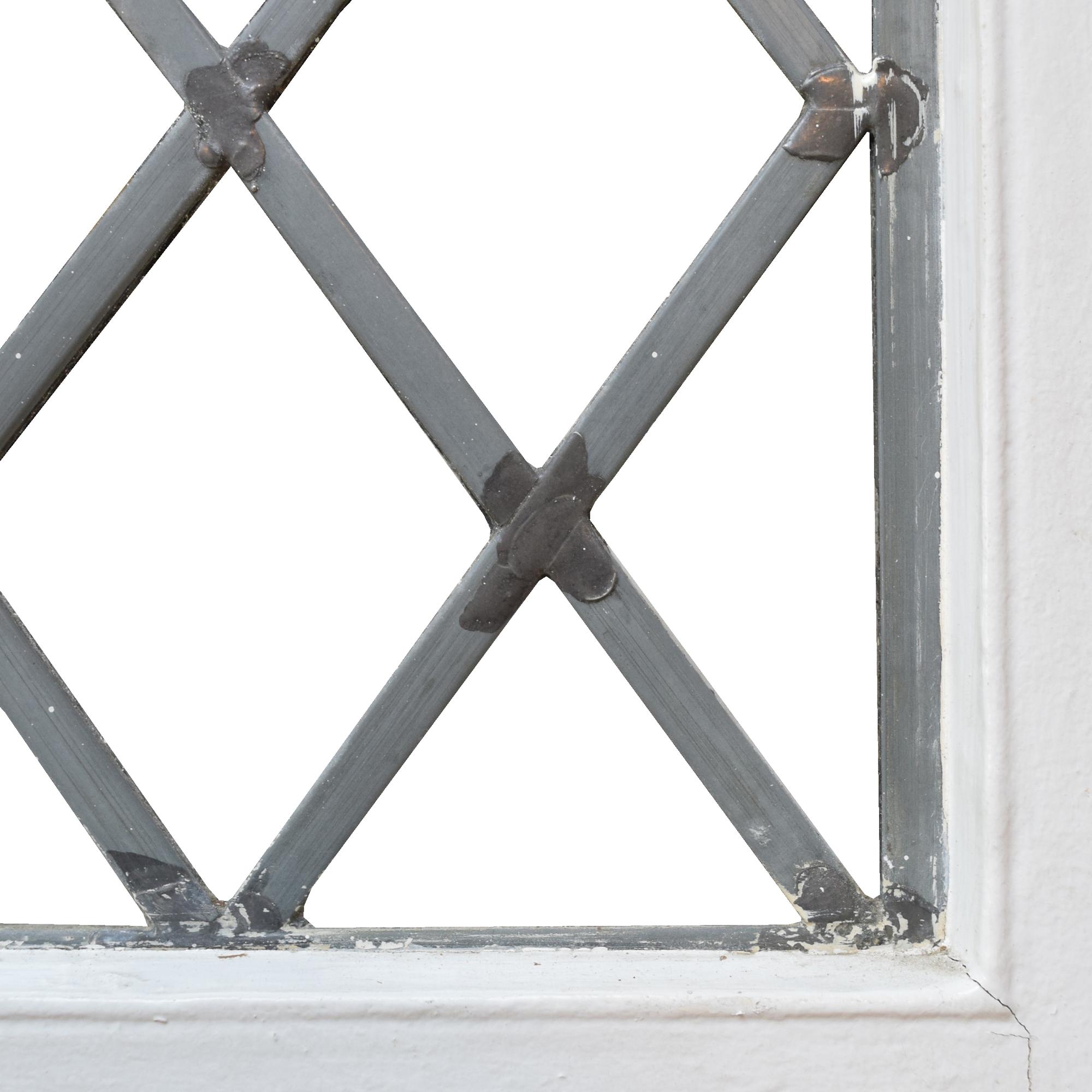 A Leaded and Stained Glass Door from a Chicago, IL. Bungalow 25.75" W x 1.25" D x 79" H — United States, Early 20th Century