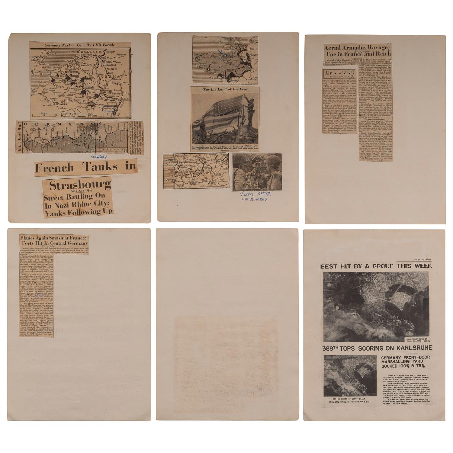 World War II Service Archive of Staff Sergeant Arthur H. St. Peter, Artist and Dorsal Gunner Aboard B-24 Aircraft