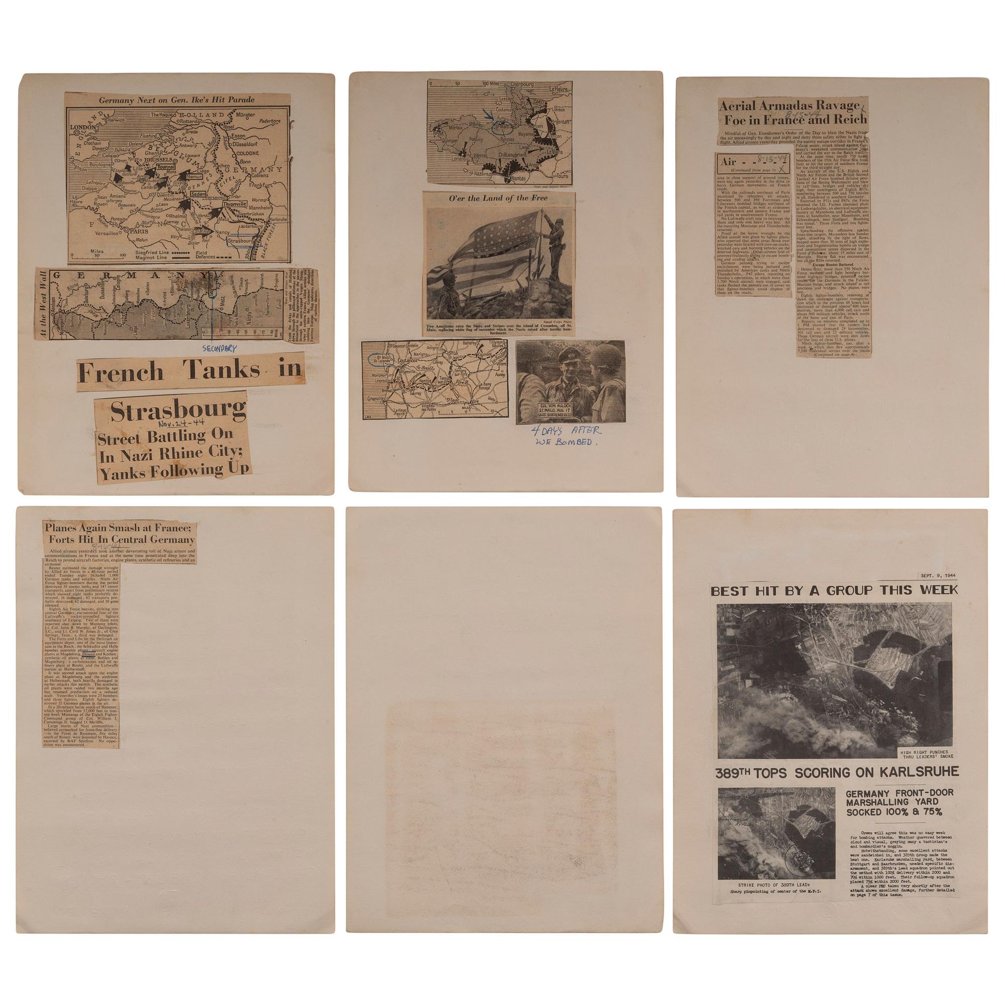 World War II Service Archive of Staff Sergeant Arthur H. St. Peter, Artist and Dorsal Gunner Aboard B-24 Aircraft