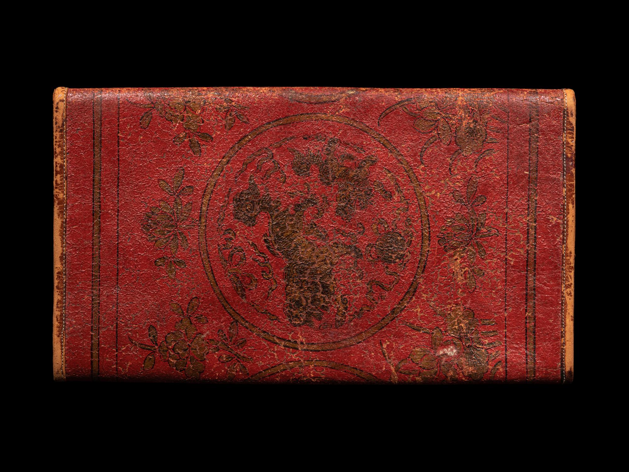 A Chinese Red Lacquered Document Folder