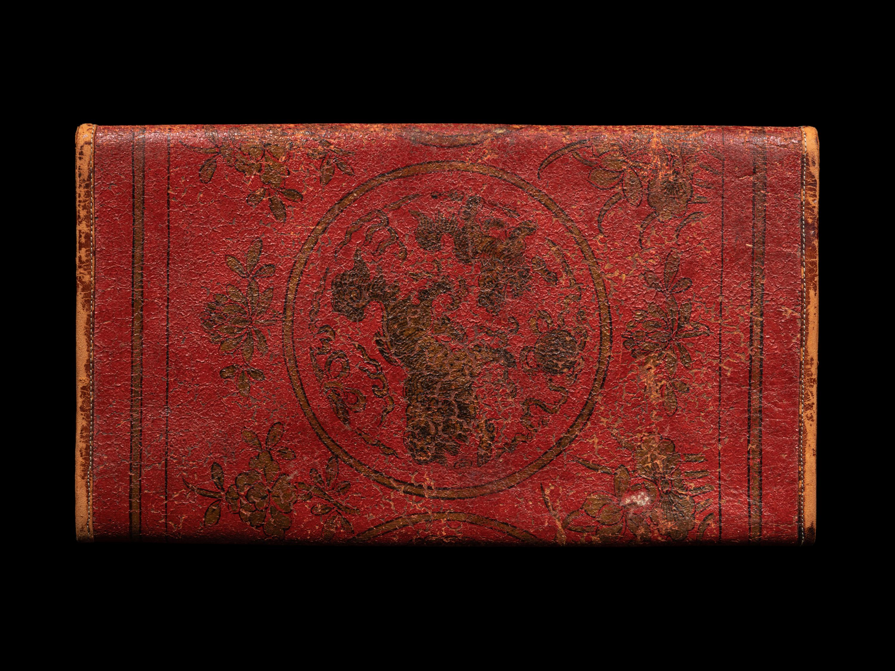 A Chinese Red Lacquered Document Folder