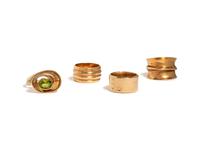 COLLECTION OF YELLOW GOLD RINGS