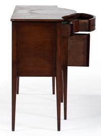 A Federal-Style Mahogany Bow Front Sideboard