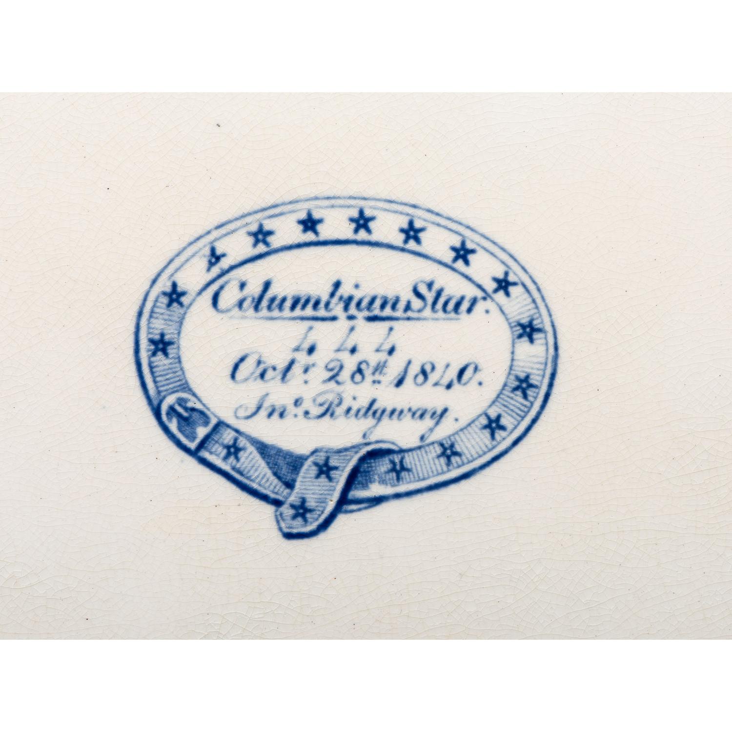 A Ridgway "Columbian Star" Transferware Soup Tureen and Platter