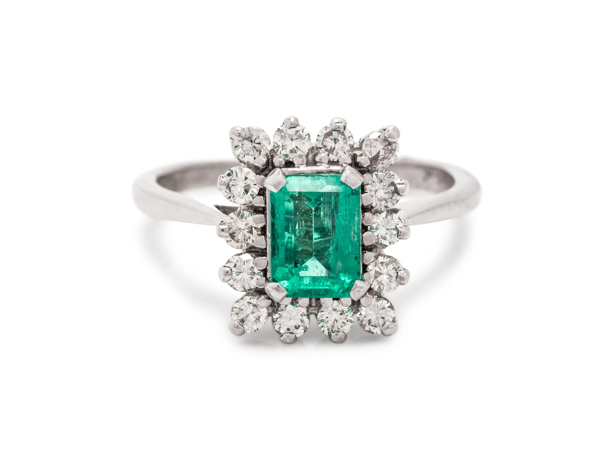 EMERALD AND DIAMOND RING
