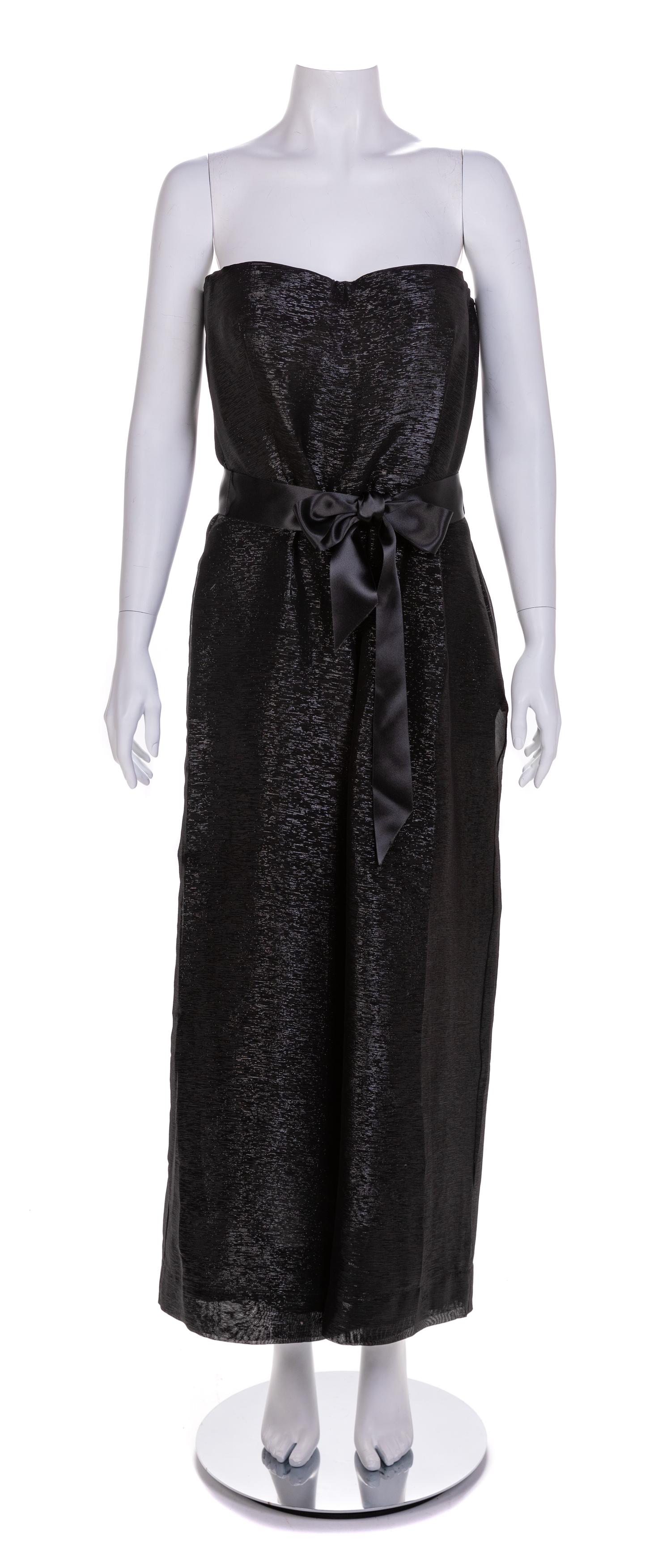 Oscar de la Renta Strapless Evening Jumpsuit, 2000s Size label: 12