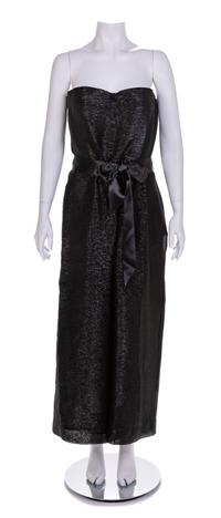Oscar de la Renta Strapless Evening Jumpsuit, 2000s Size label: 12