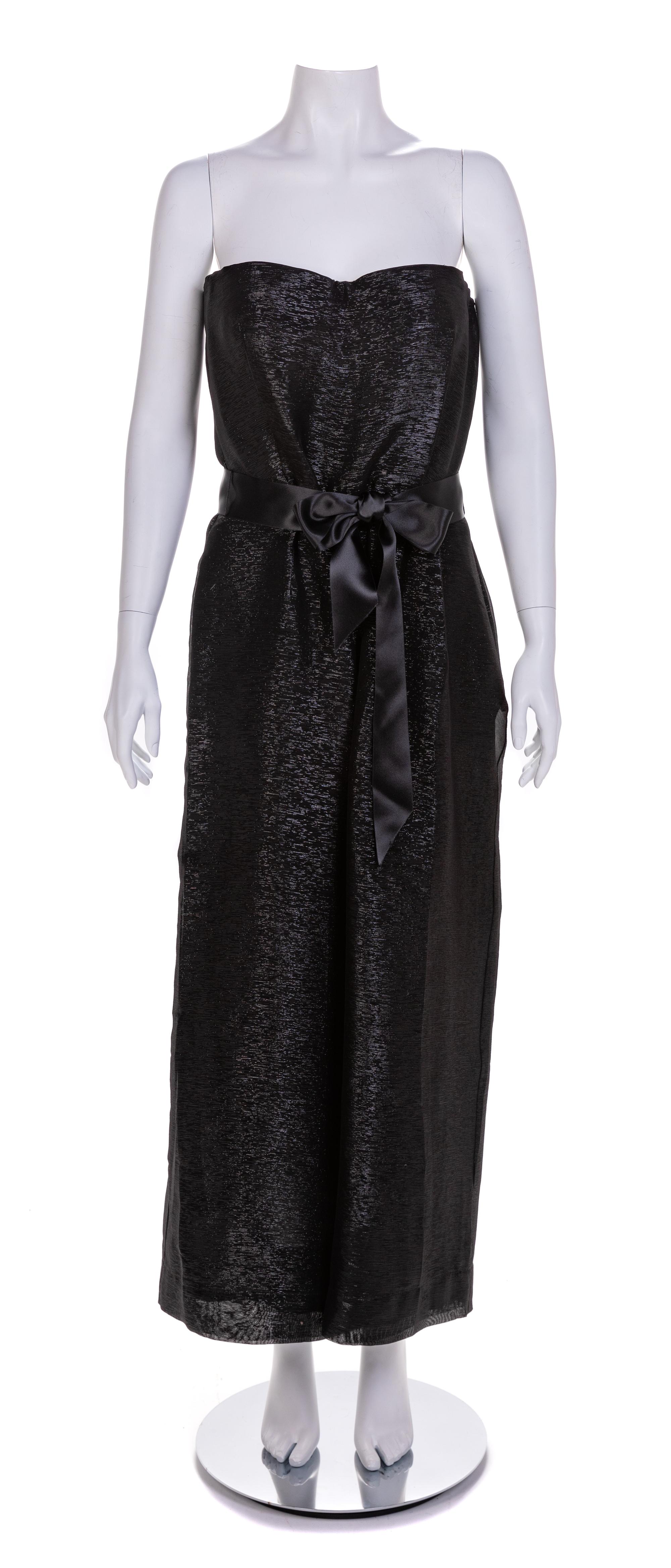 Oscar de la Renta Strapless Evening Jumpsuit, 2000s Size label: 12