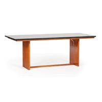 A Craftsman Style Walnut and Granite Top Table