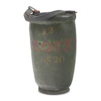 A Painted Leather Fire Bucket