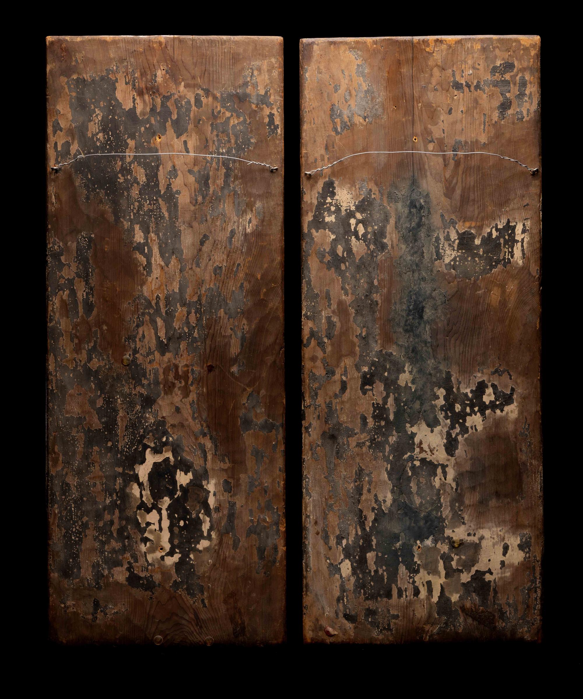 A Pair of Japanese Wood Plaques