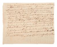 [AFRICAN AMERICANA]. Manuscript legal document related to the case of "Thomas King a Negro man" who was in debtor's prison. Norwich, [Connecticut]. 28 October 1797.