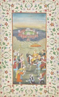 Two Indian Miniature Paintings, 19th Century 十九世紀 印度細密畫兩幅