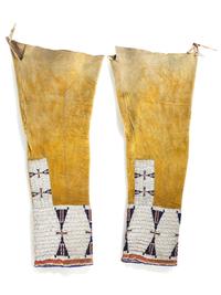 Cheyenne Beaded Hide Leggings