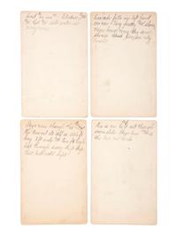 [COLORADO]. MOORE, G.W., photographer. A group of 4 boudoir cards featuring scenes around Ouray. Ouray, CO: Rose, Jeweler, [ca 1890s].