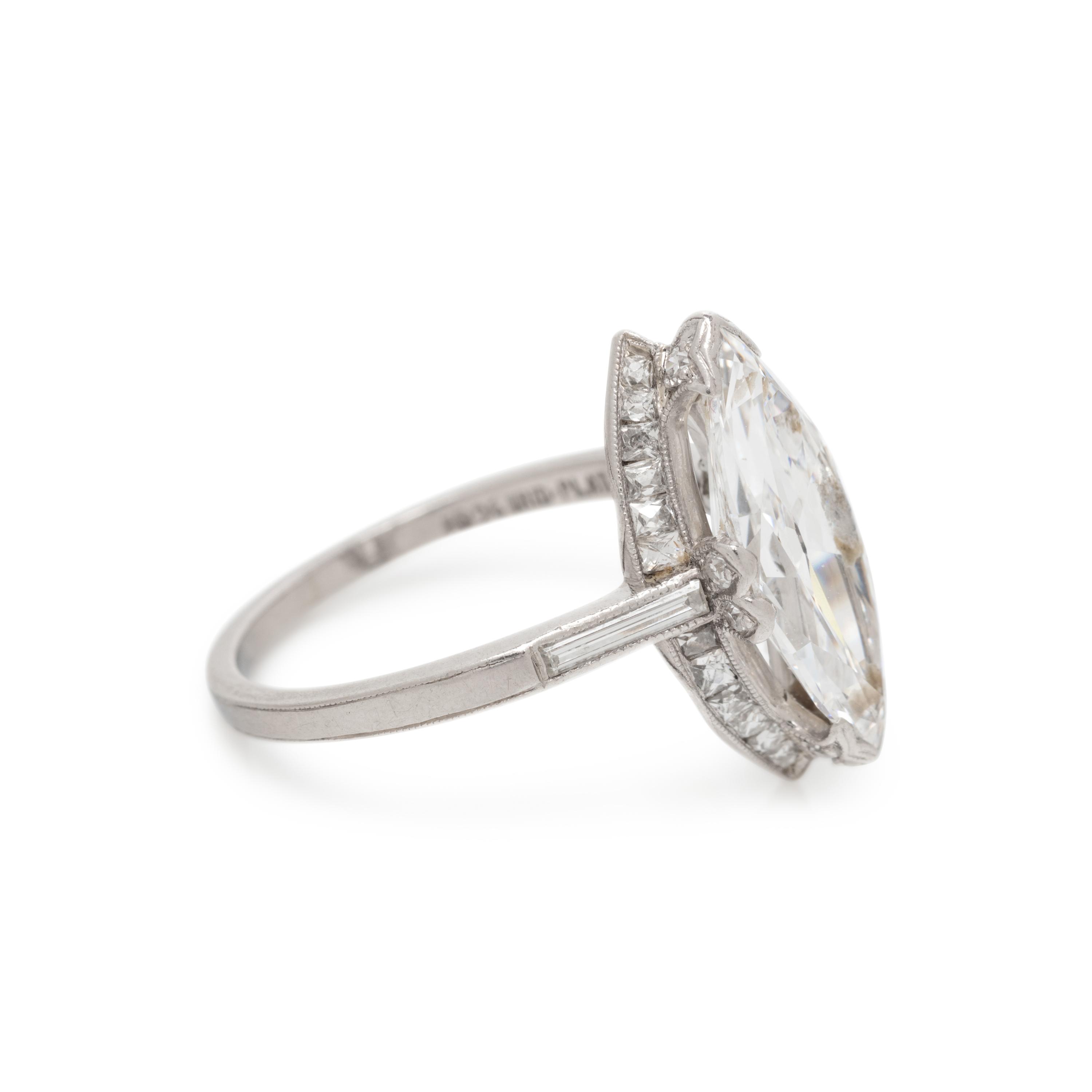 ART DECO, DIAMOND RING