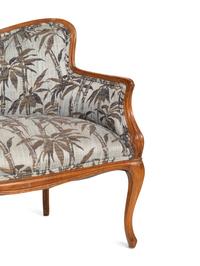 A Pair of Art Nouveau Style Walnut Settees