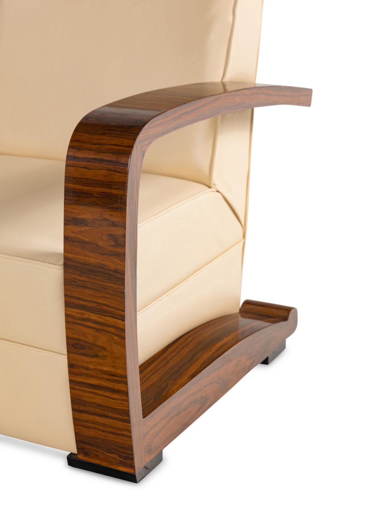 A Pair of Art Deco Style Armchairs