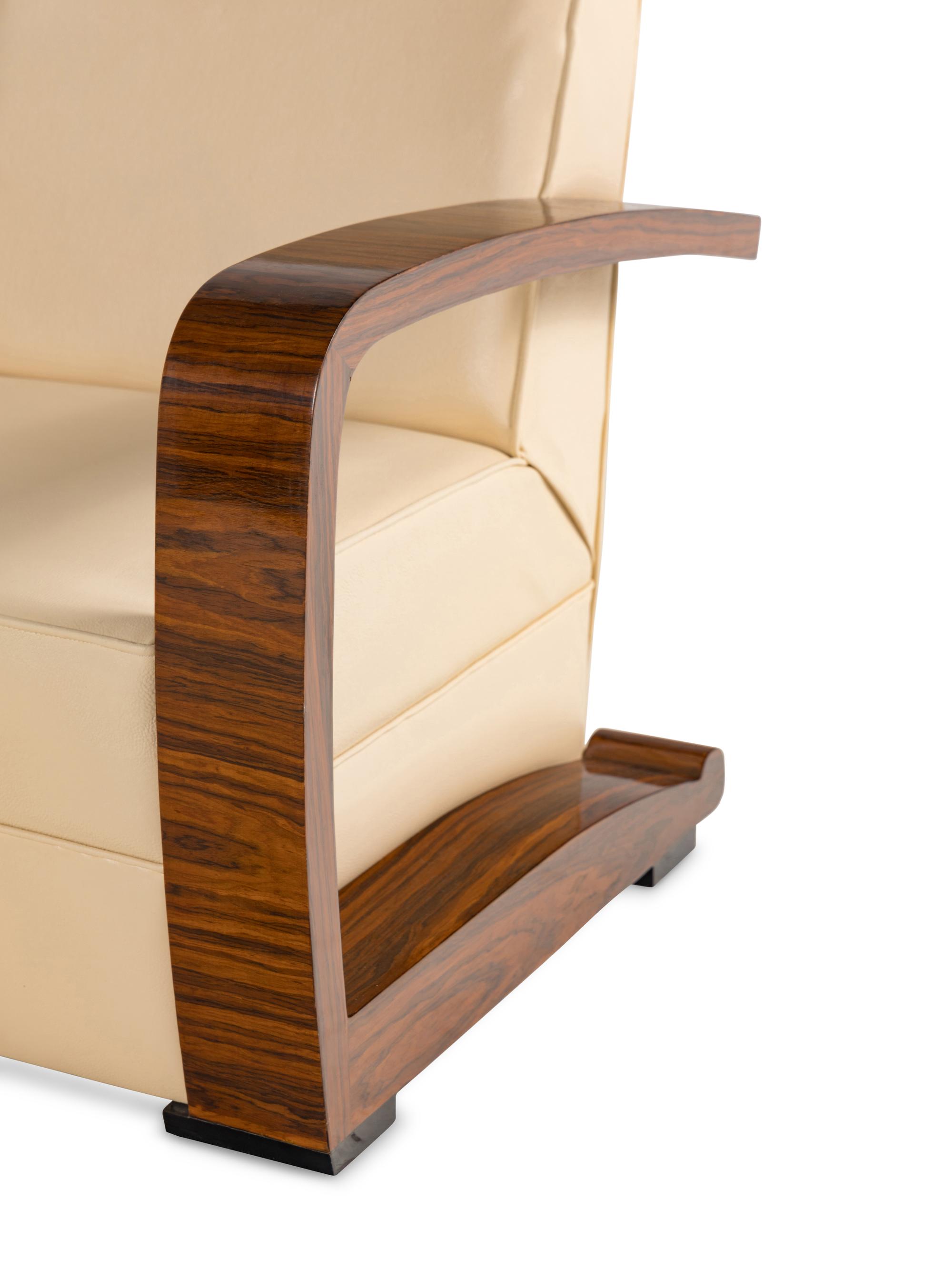A Pair of Art Deco Style Armchairs