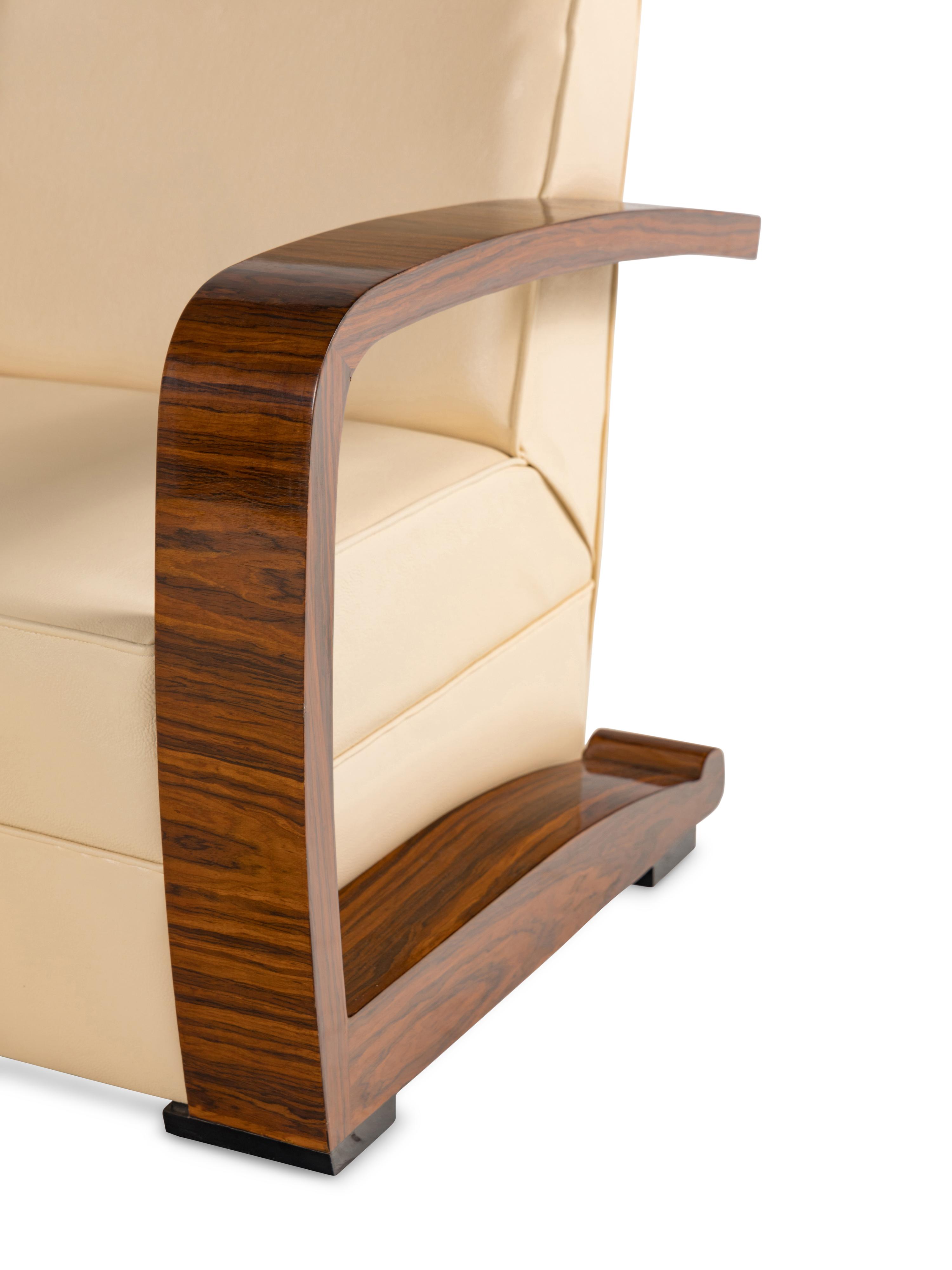 A Pair of Art Deco Style Armchairs