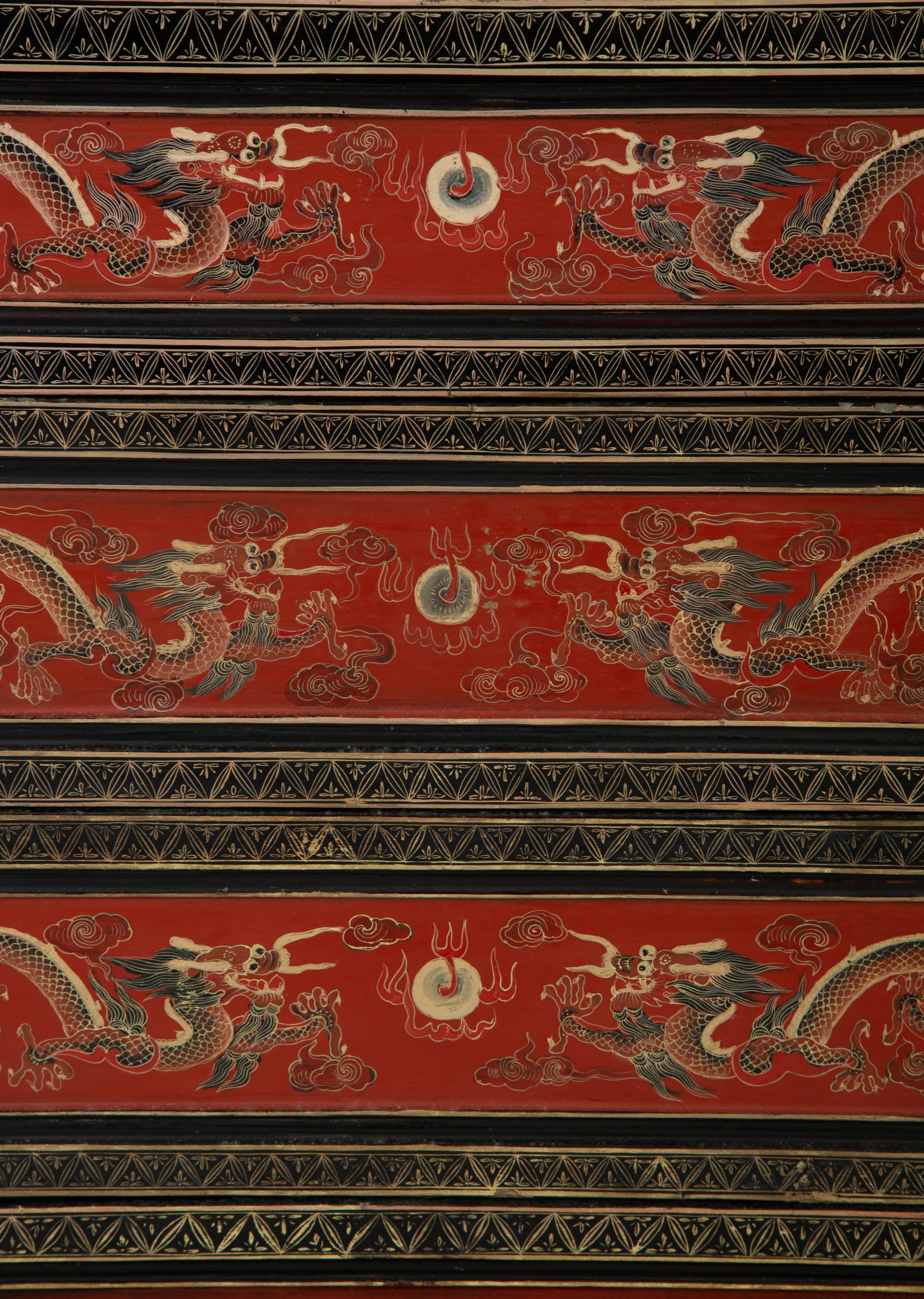 A Chinese Painted and Lacquer Marriage Chest — EARLY 20TH CENTURY