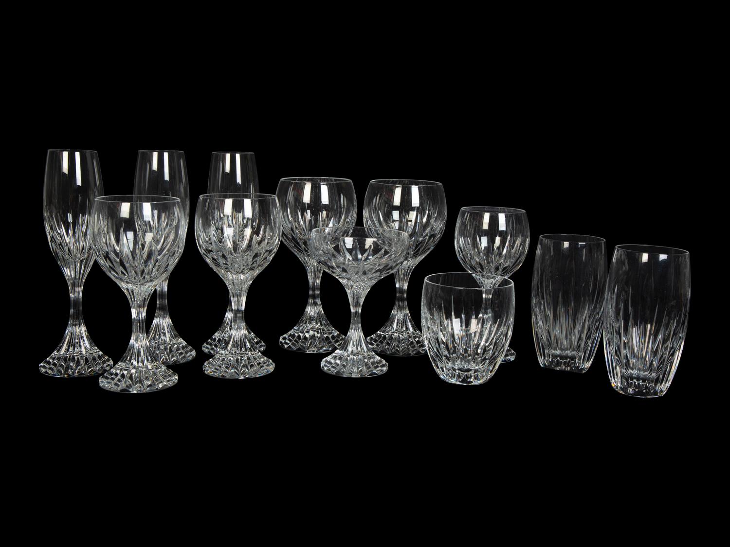 A Baccarat Masséna Stemware Service