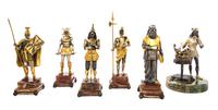 A Collection of Italian Silvered and Gilt Bronze Chess Figures Height of tallest 11 3/4 inches. — GIUSEPPE VASARI (20TH CENTURY)