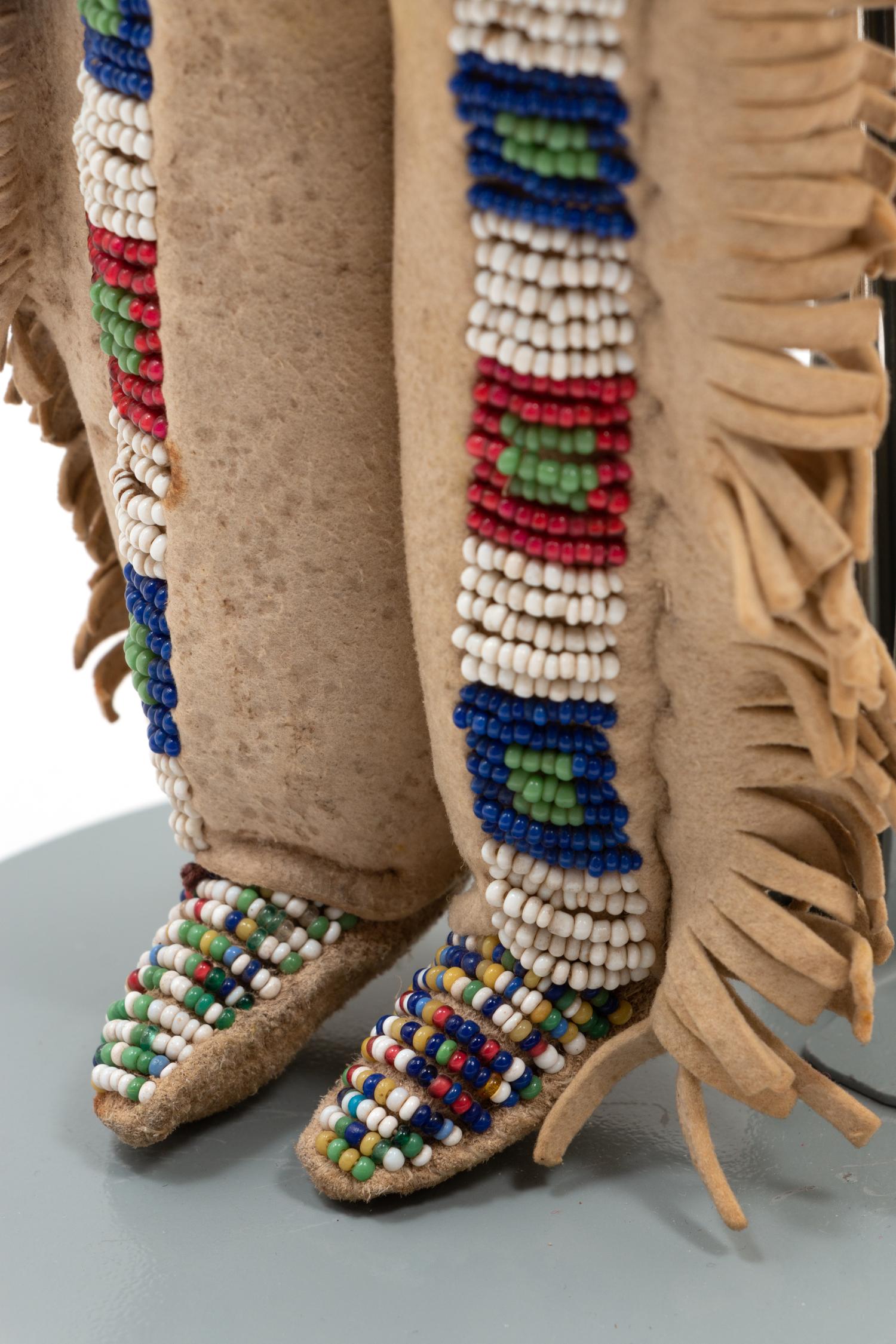 Sioux Beaded Hide Dolls