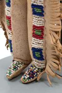 Sioux Beaded Hide Dolls