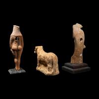 Three Greco-Roman Terracotta Figures