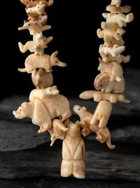 Navajo or Zuni Carved Fetish Necklaces